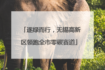 逐绿而行，无锡高新区领跑全市零碳赛道