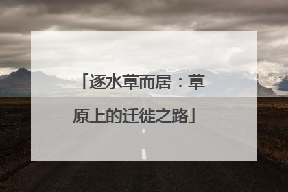 逐水草而居：草原上的迁徙之路