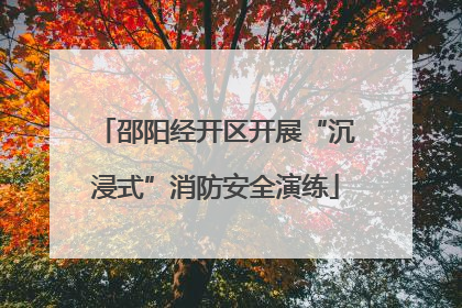 邵阳经开区开展“沉浸式”消防安全演练