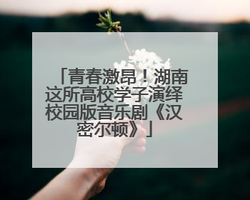 青春激昂！湖南这所高校学子演绎校园版音乐剧《汉密尔顿》