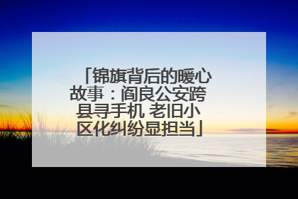 锦旗背后的暖心故事：阎良公安跨县寻手机 老旧小区化纠纷显担当