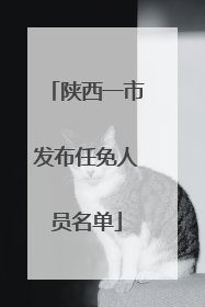 陕西一市发布任免人员名单