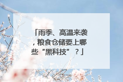 雨季、高温来袭，粮食仓储要上哪些“黑科技”？