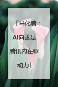 马化腾：AI向善是腾讯内在驱动力