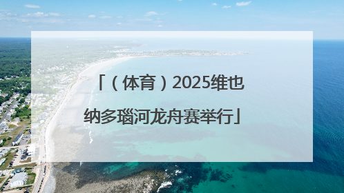 （体育）2025维也纳多瑙河龙舟赛举行