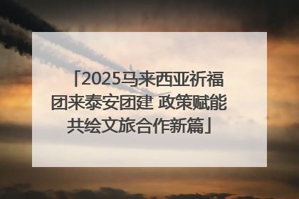 2025马来西亚祈福团来泰安团建 政策赋能共绘文旅合作新篇