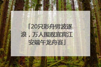 20只彩舟劈波逐浪，万人围观宜宾江安端午龙舟赛