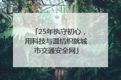 25年执守初心，用科技与温情织就城市交通安全网