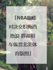 NBA巅峰对决交织梅西热浪 胖叔租车纵贯北美体育版图